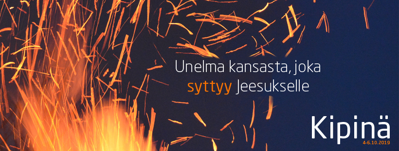 Kipinä 19 coverphoto, Neo Sans, tausta Kipinä 19 coverphoto, Neo Sans, tausta